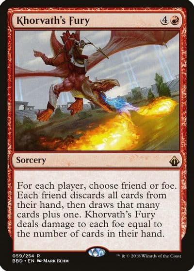 Khorvaths Fury Battlebond Magic card