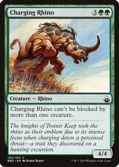 Charging Rhino Battlebond Magic card