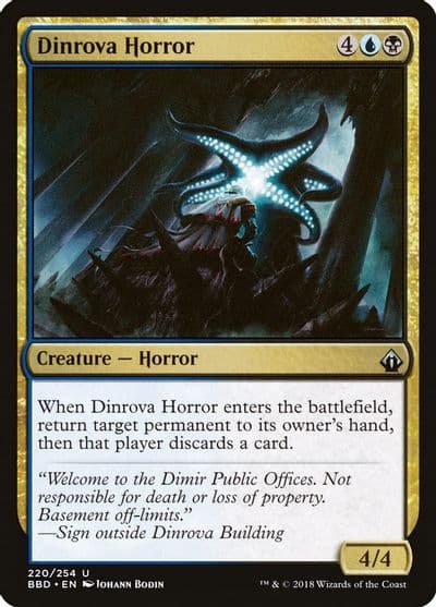 Dinrova Horror Battlebond Magic card