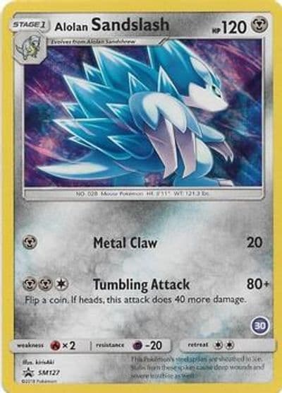 Alolan Sandslash (30) SM Trainer Kit: Alolan Sandslash & Alolan Ninetales Pokemon card