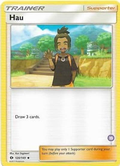 Hau (19) (Alolan Sandslash Half-Deck) SM Trainer Kit: Alolan Sandslash & Alolan Ninetales Pokemon card