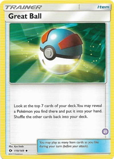 Great Ball (#21, Alolan Sandslash Half-Deck) SM Trainer Kit: Alolan Sandslash & Alolan Ninetales Pokemon card