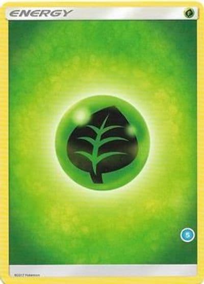 Grass Energy (5) SM Trainer Kit: Alolan Sandslash & Alolan Ninetales Pokemon card