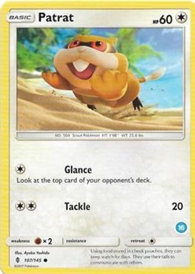 Patrat (16) SM Trainer Kit: Alolan Sandslash & Alolan Ninetales Pokemon card