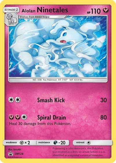 Alolan Ninetales - SM128 SM Promos Pokemon card