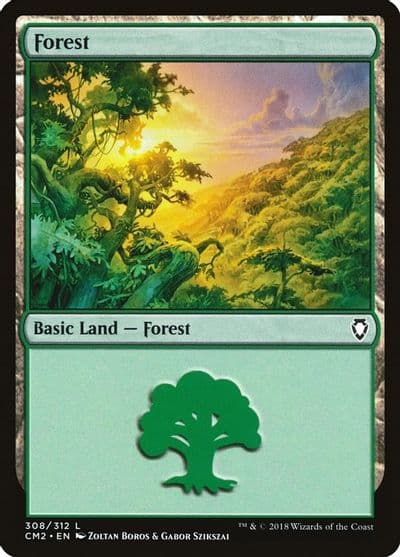 Forest 308 Commander Anthology Volume II Magic card