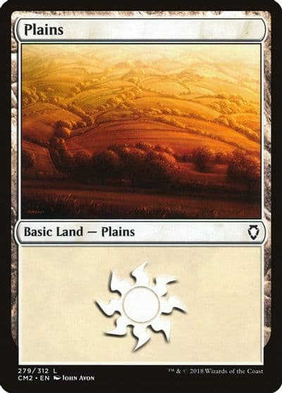 Plains 279 Commander Anthology Volume II Magic card