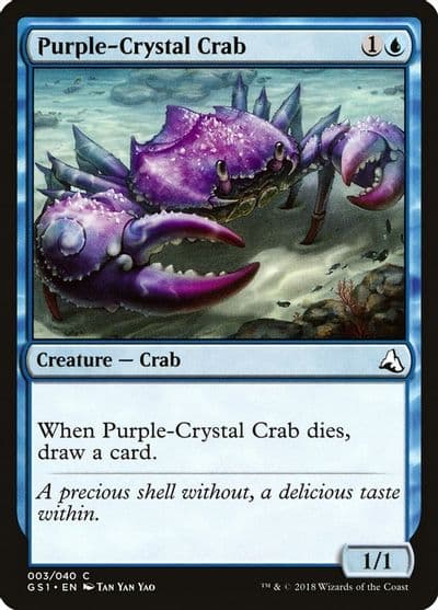 Purple Crystal Crab Global Series Jiang Yanggu & Mu Yanling Magic card