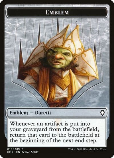 Emblem Daretti Scrap Savant Commander Anthology Volume II Magic card