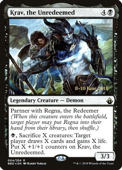 Krav the Unredeemed Launch Party & Release Event Promos Magic card