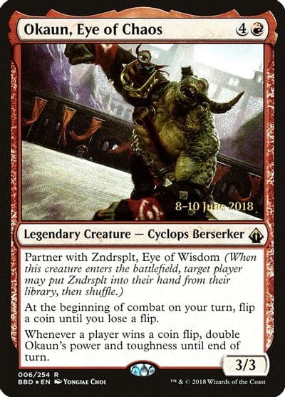 Okaun Eye of Chaos Launch Party & Release Event Promos Magic card