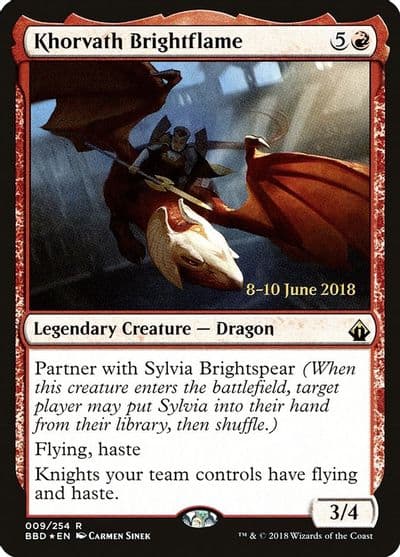 Khorvath Brightflame Launch Party & Release Event Promos Magic card