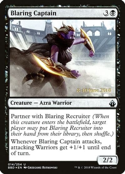 Blaring Captain Launch Party & Release Event Promos Magic card