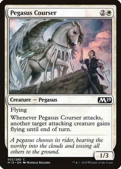 Pegasus Courser Core Set 2019 Magic card
