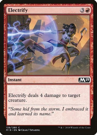 Electrify Core Set 2019 Magic card