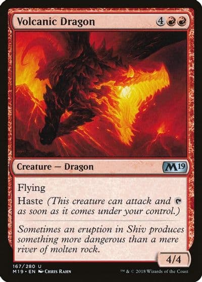 Volcanic Dragon Core Set 2019 Magic card