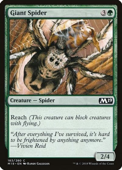 Giant Spider Core Set 2019 Magic card