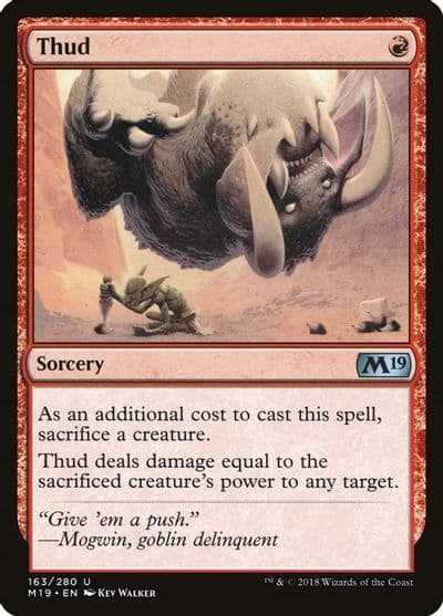 Thud Core Set 2019 Magic card