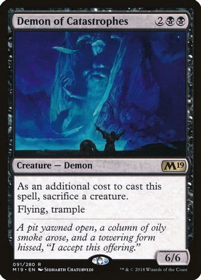 Demon of Catastrophes Core Set 2019 Magic card