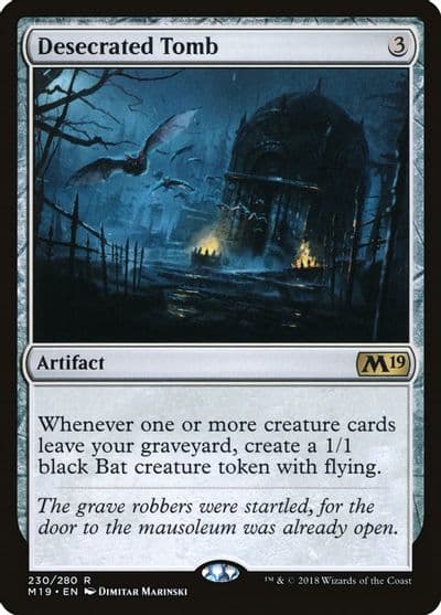 Desecrated Tomb Core Set 2019 Magic card