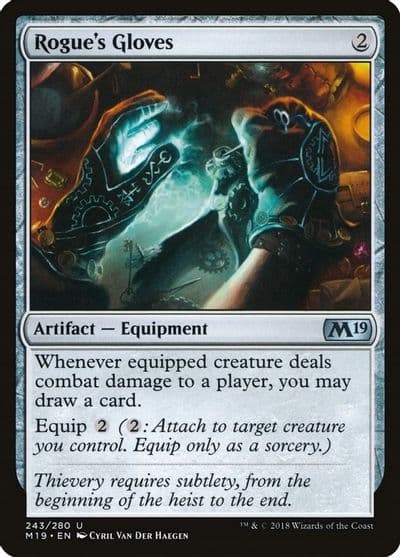 Rogues Gloves Core Set 2019 Magic card