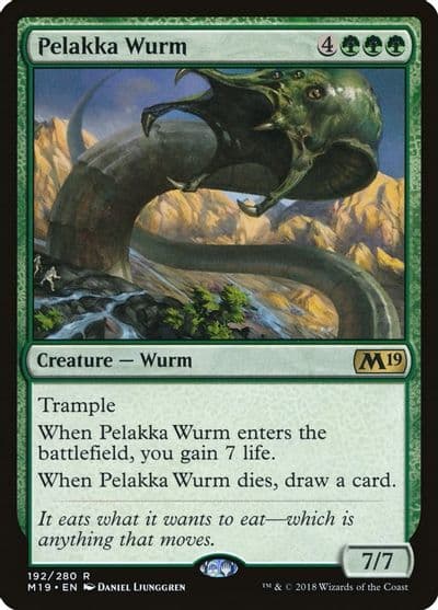 Pelakka Wurm Core Set 2019 Magic card