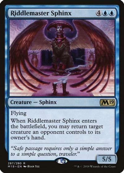 Riddlemaster Sphinx Core Set 2019 Magic card