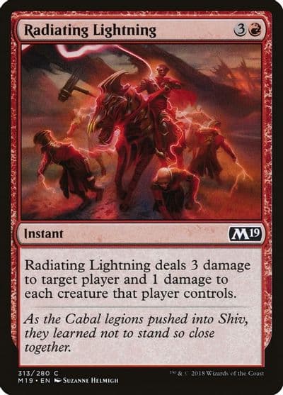 Radiating Lightning Core Set 2019 Magic card