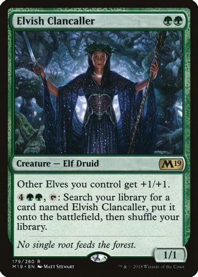 Elvish Clancaller Core Set 2019 Magic card