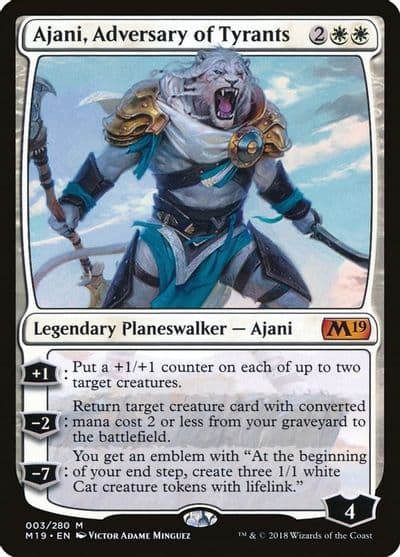 Ajani Adversary of Tyrants Core Set 2019 Magic card