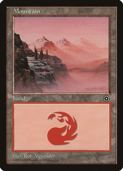 Mountain 157 Portal Second Age Magic card