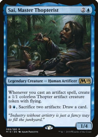 Sai Master Thopterist Core Set 2019 Magic card