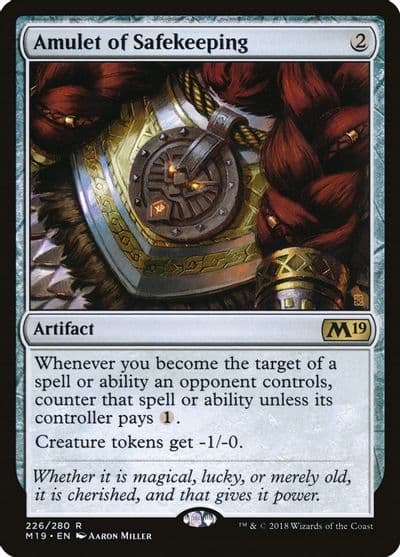 Amulet of Safekeeping Core Set 2019 Magic card