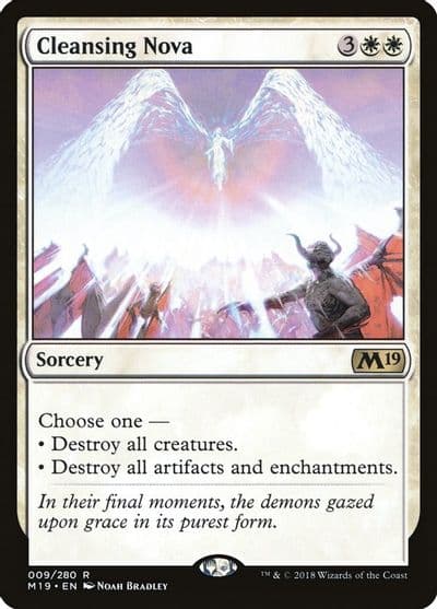 Cleansing Nova Core Set 2019 Magic card