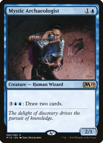 Mystic Archaeologist Core Set 2019 Magic card