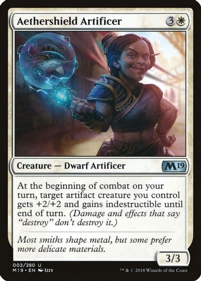 Aethershield Artificer Core Set 2019 Magic card