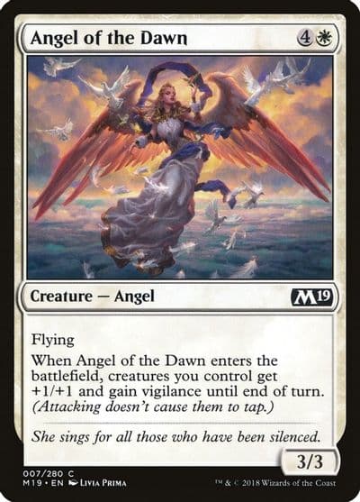 Angel of the Dawn Core Set 2019 Magic card
