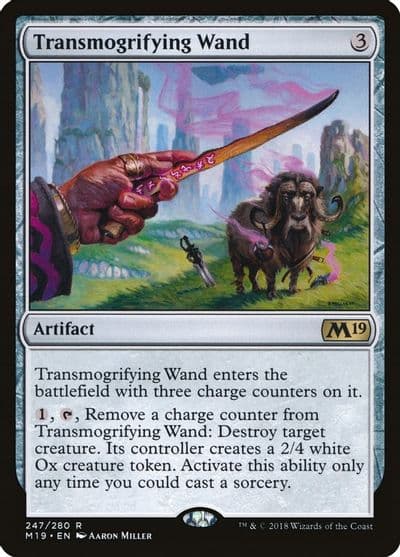 Transmogrifying Wand Core Set 2019 Magic card