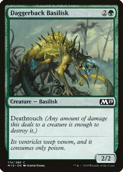 Daggerback Basilisk Core Set 2019 Magic card