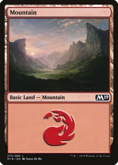 Mountain 275 Core Set 2019 Magic card