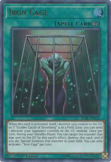 Iron Cage Battles of Legend: Relentless Revenge Yu-Gi-Oh! card