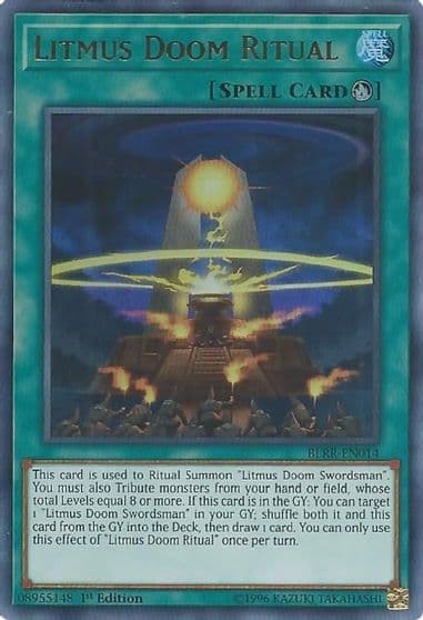 Litmus Doom Ritual Battles of Legend: Relentless Revenge Yu-Gi-Oh! card
