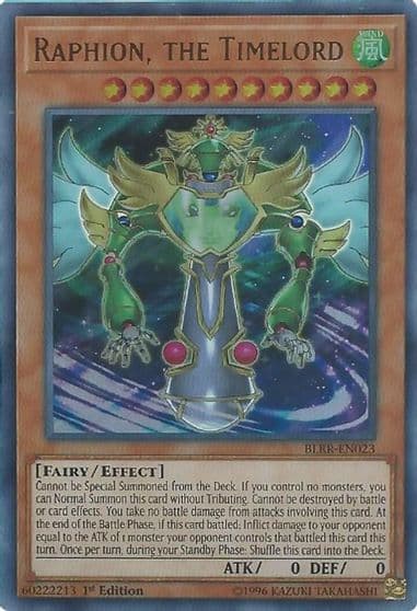Raphion the Timelord Battles of Legend: Relentless Revenge Yu-Gi-Oh! card