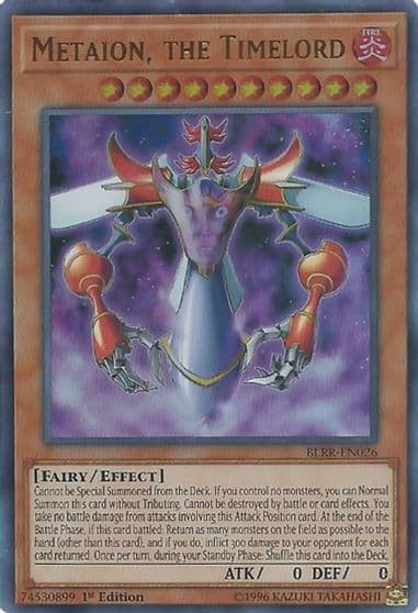Metaion the Timelord Battles of Legend: Relentless Revenge Yu-Gi-Oh! card