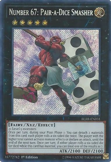 Number 67 Pair a Dice Smasher Battles of Legend: Relentless Revenge Yu-Gi-Oh! card