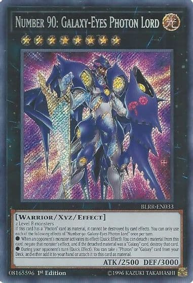 Number 90 Galaxy Eyes Photon Lord Battles of Legend: Relentless Revenge Yu-Gi-Oh! card