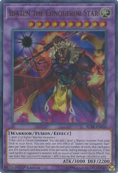 Idaten the Conqueror Star Battles of Legend: Relentless Revenge Yu-Gi-Oh! card