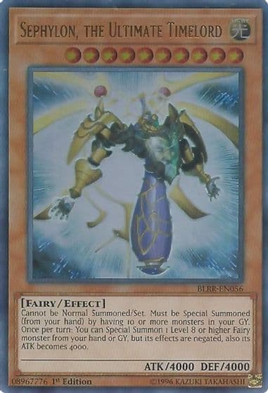 Sephylon the Ultimate Timelord Battles of Legend: Relentless Revenge Yu-Gi-Oh! card