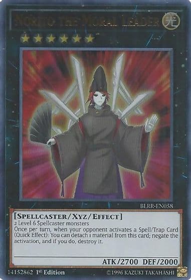 Norito the Moral Leader Battles of Legend: Relentless Revenge Yu-Gi-Oh! card