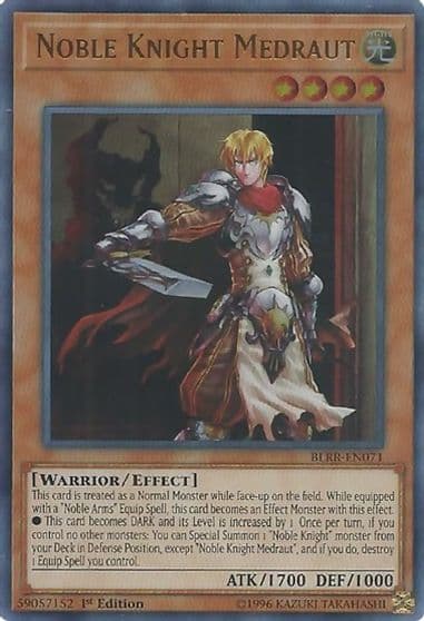 Noble Knight Medraut Battles of Legend: Relentless Revenge Yu-Gi-Oh! card
